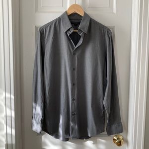 Banana Republic Gray Dress Shirt